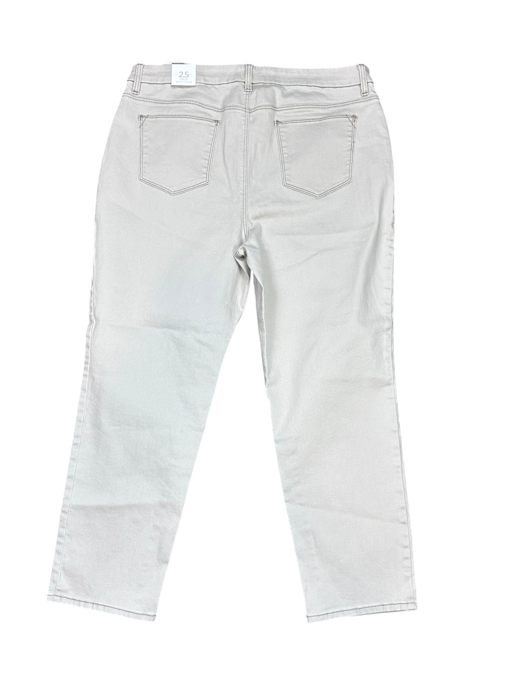 Chico's Perfect Stretch Girlfriend khaki ankle jeans light tan Size 2.5 / 14